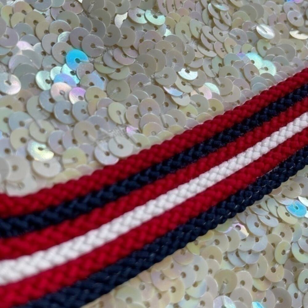 J.Crew Collection Sequin coated Bomber Blazer Jacket Size 2 - Picture 4 of 16